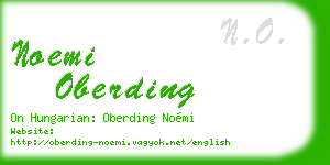 noemi oberding business card